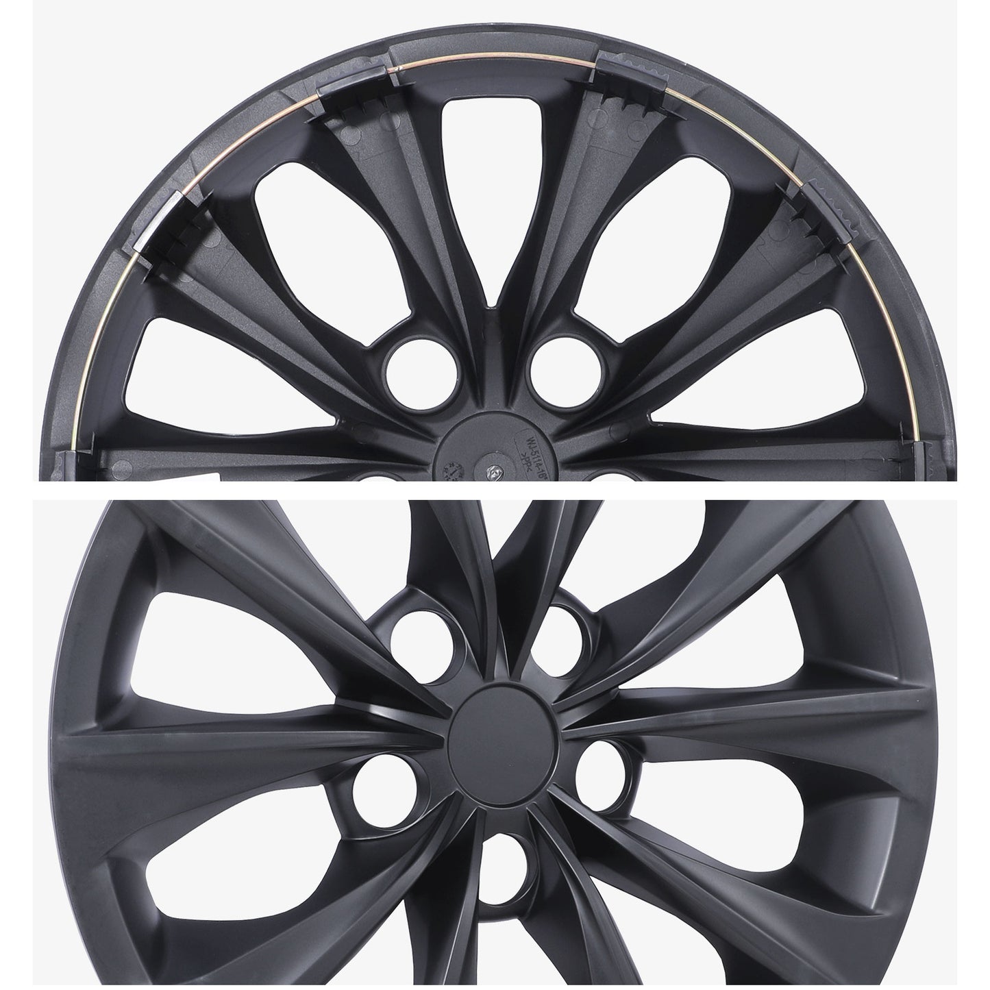 16 Inch Wheel Hubcaps for 2015-2017 TOYOTA Camry - Matte Black