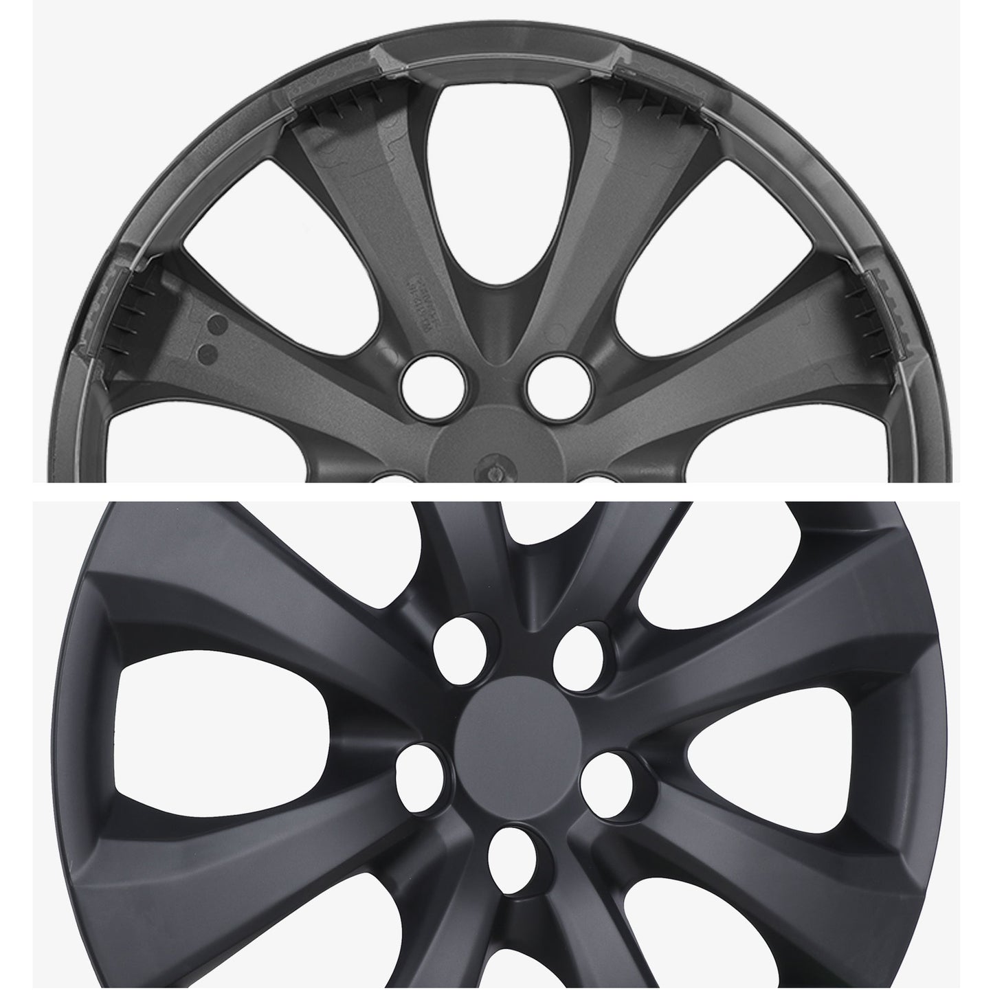 16 Inch Wheel Hubcaps for 2014-2026 TOYOTA Corolla and 2009-2014 TOYOTA Matrix  - Matte Black