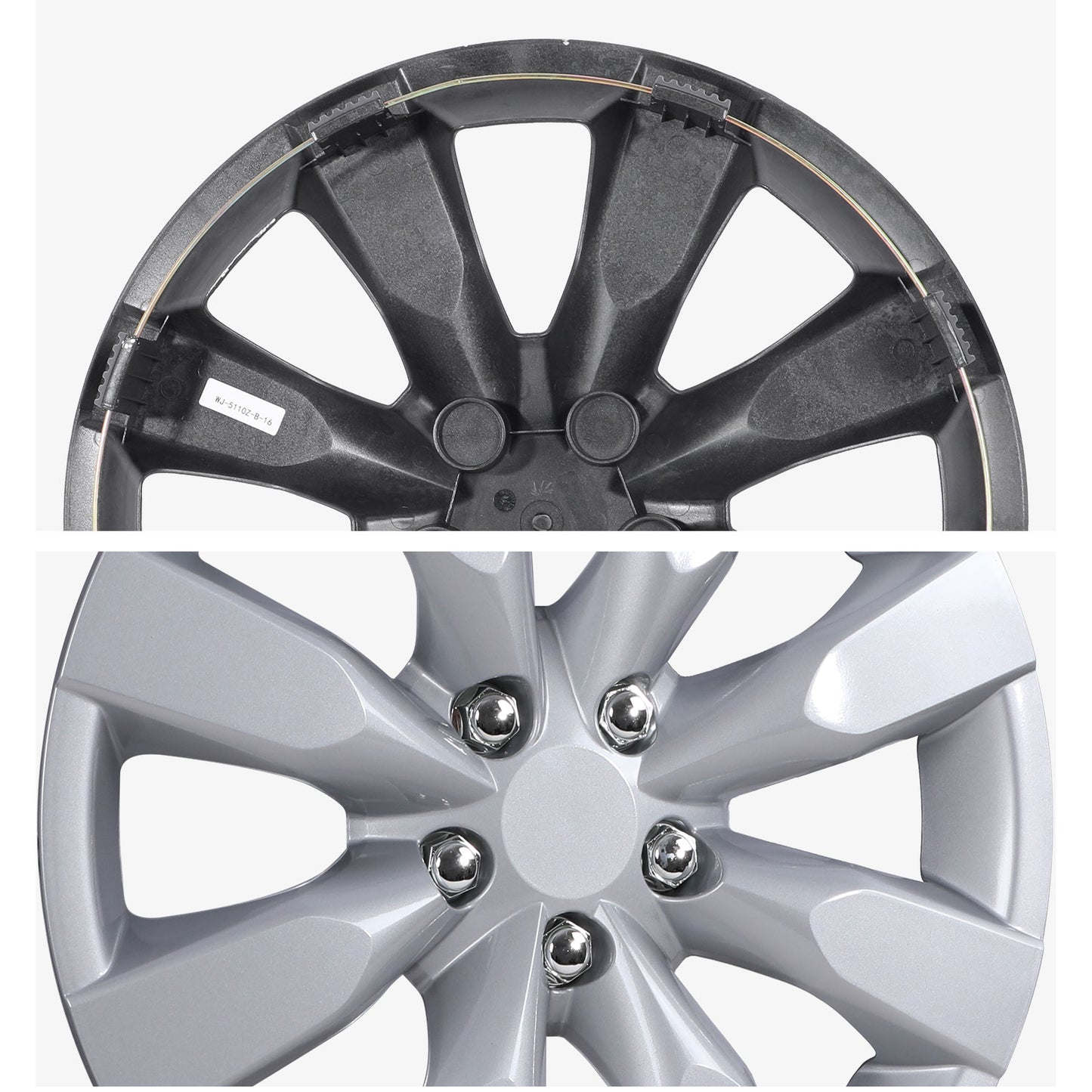 16 Inch Wheel Hubcaps for 2009-2019 TOYOTA Corolla and 2009-2014 TOYOTA Matrix w/decorative screws - Lacquer