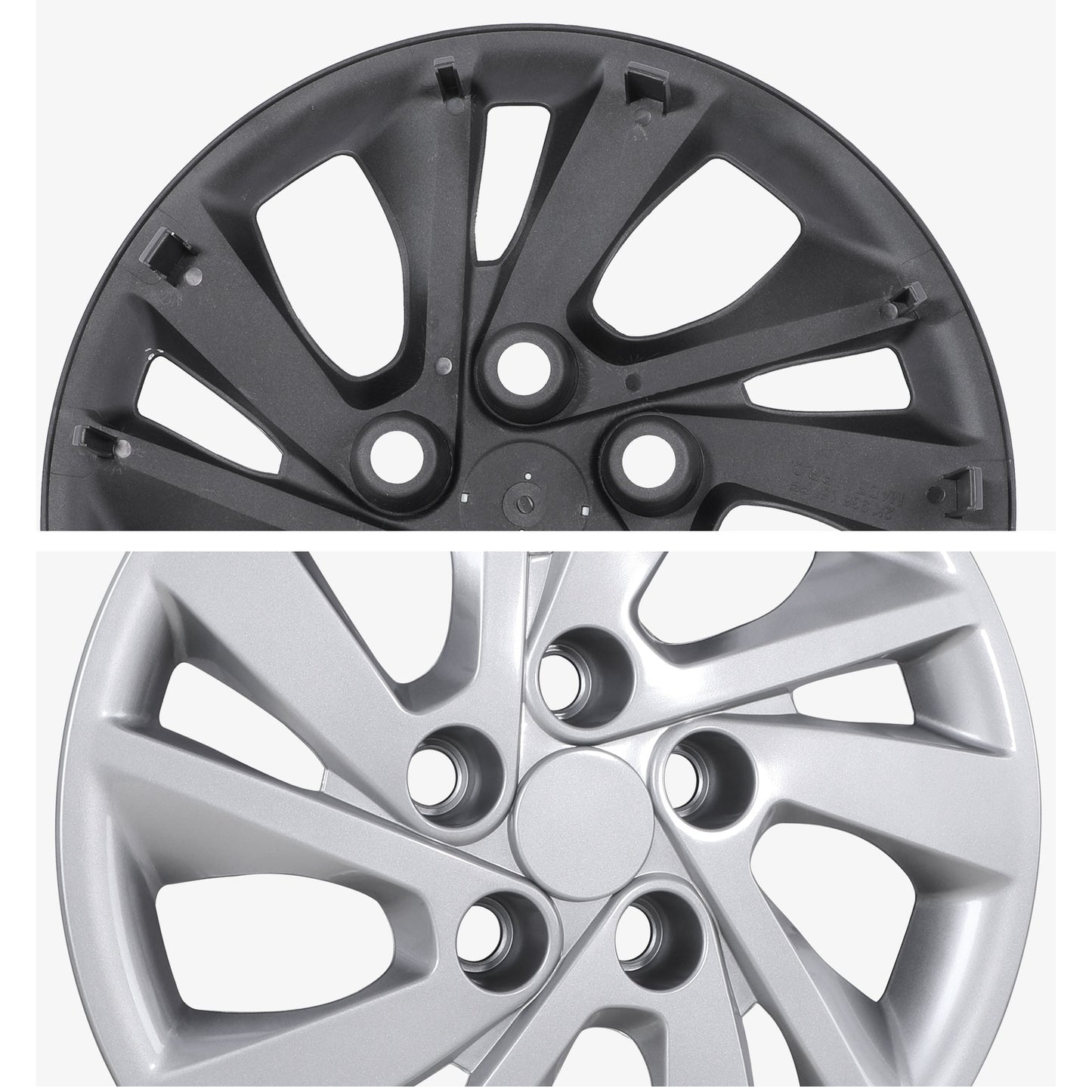15 Inch Wheel Hubcaps for 2017-2020 Hyundai Elantra Sedan - Lacquer