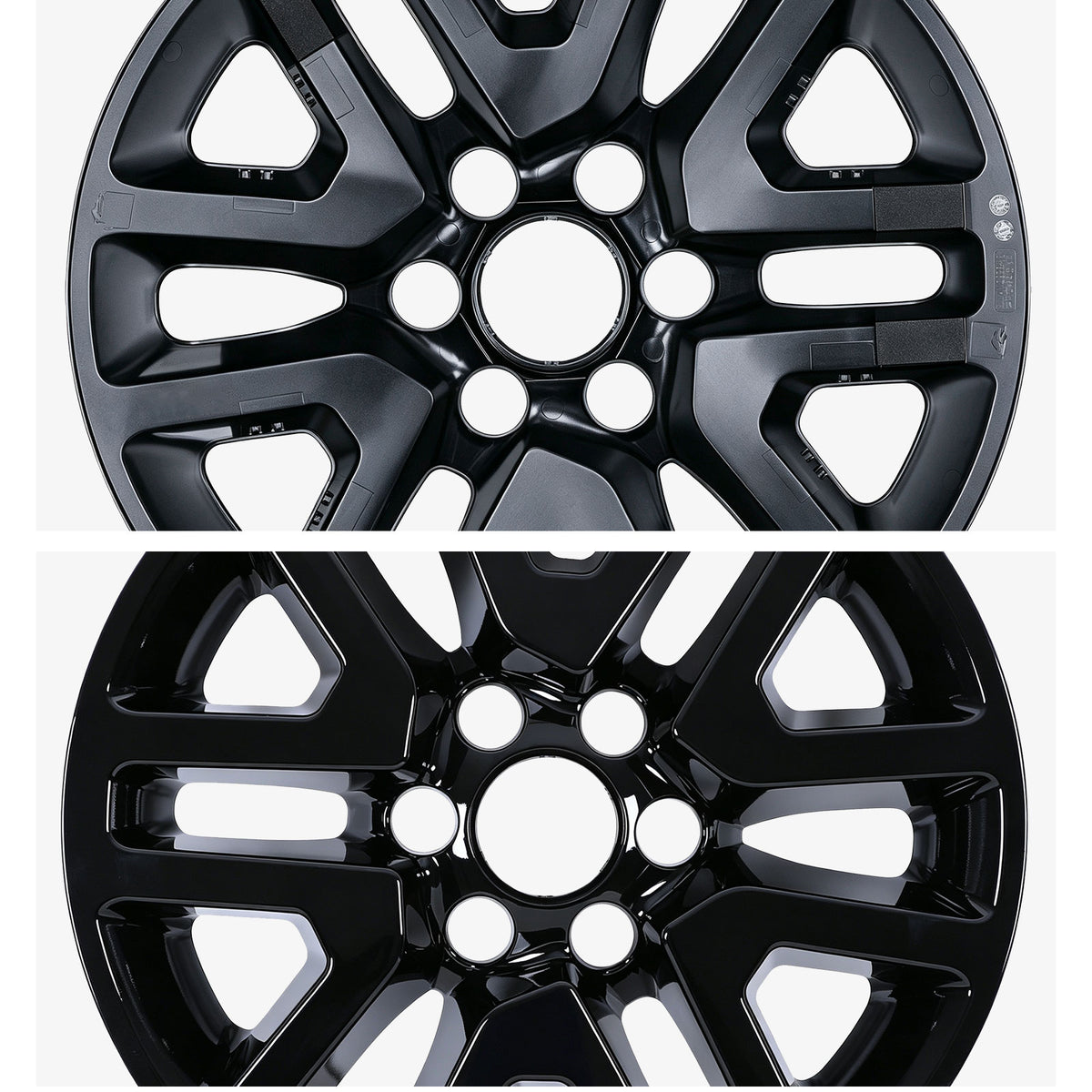 17 Inch Wheel Skins for 2014-2021 Nissan Frontier - Black Lacquer