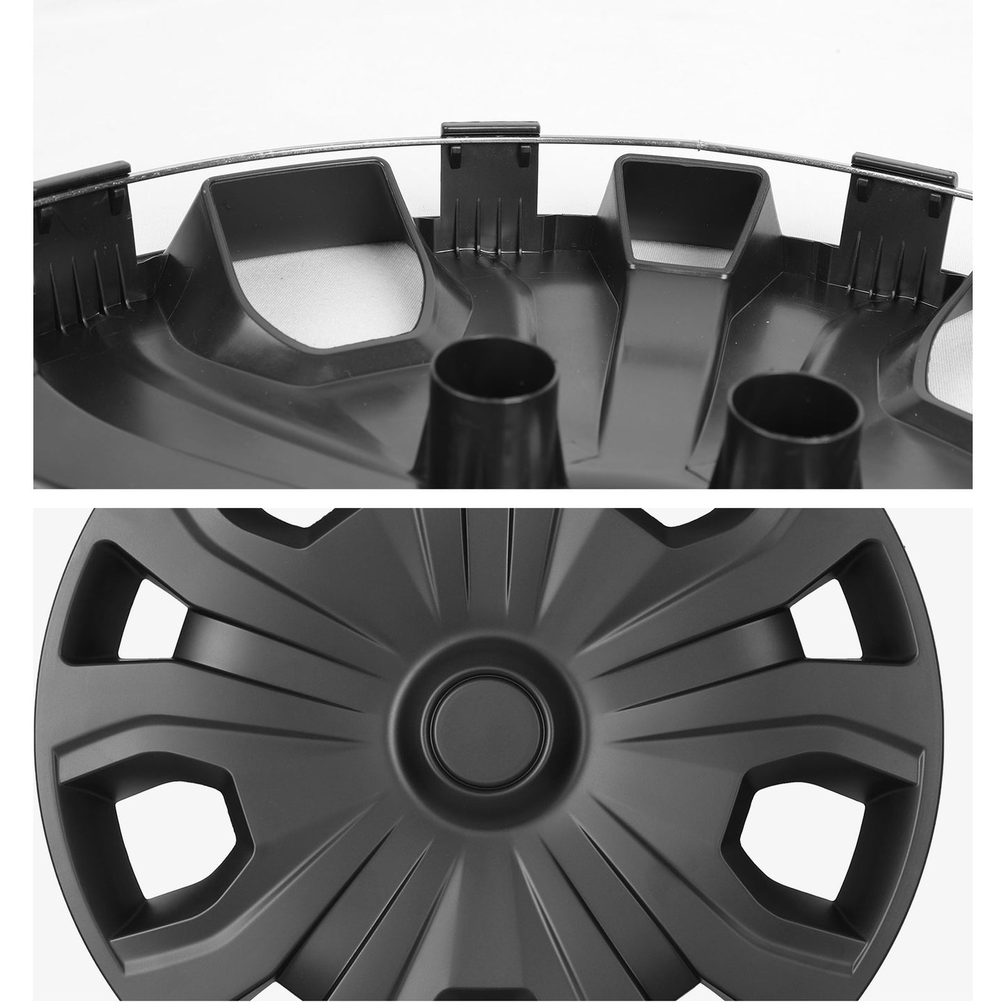 16 Inch Wheel Hubcaps for 2014-2023 Ford Transit Connect - Matte Black