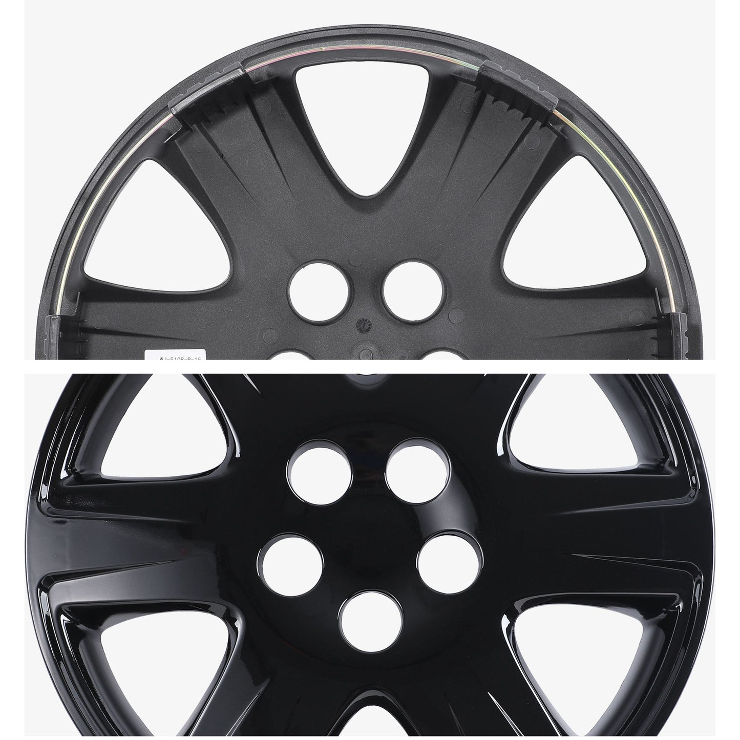 15 Inch Wheel Hubcaps for 2005-2008 TOYOTA Corolla  - Black Lacquer