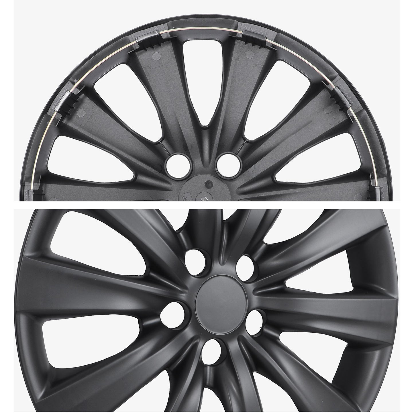 16 Inch Wheel Hubcaps for 2009-2026 TOYOTA Corolla and 2009-2014 TOYOTA Matrix - Matte Black