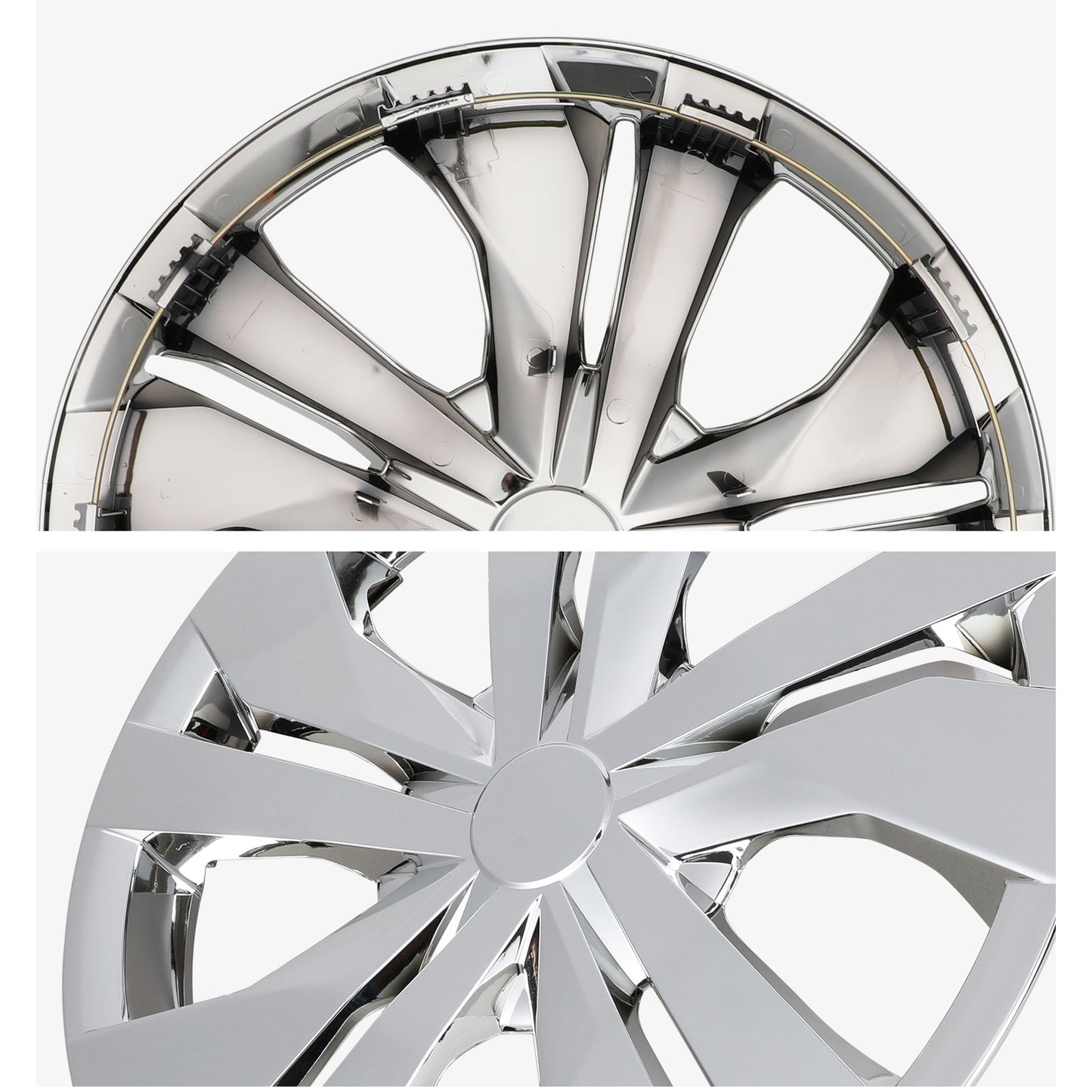 15 Inch Wheel Hubcaps for 2007-2026 Nissan Versa - Chrome