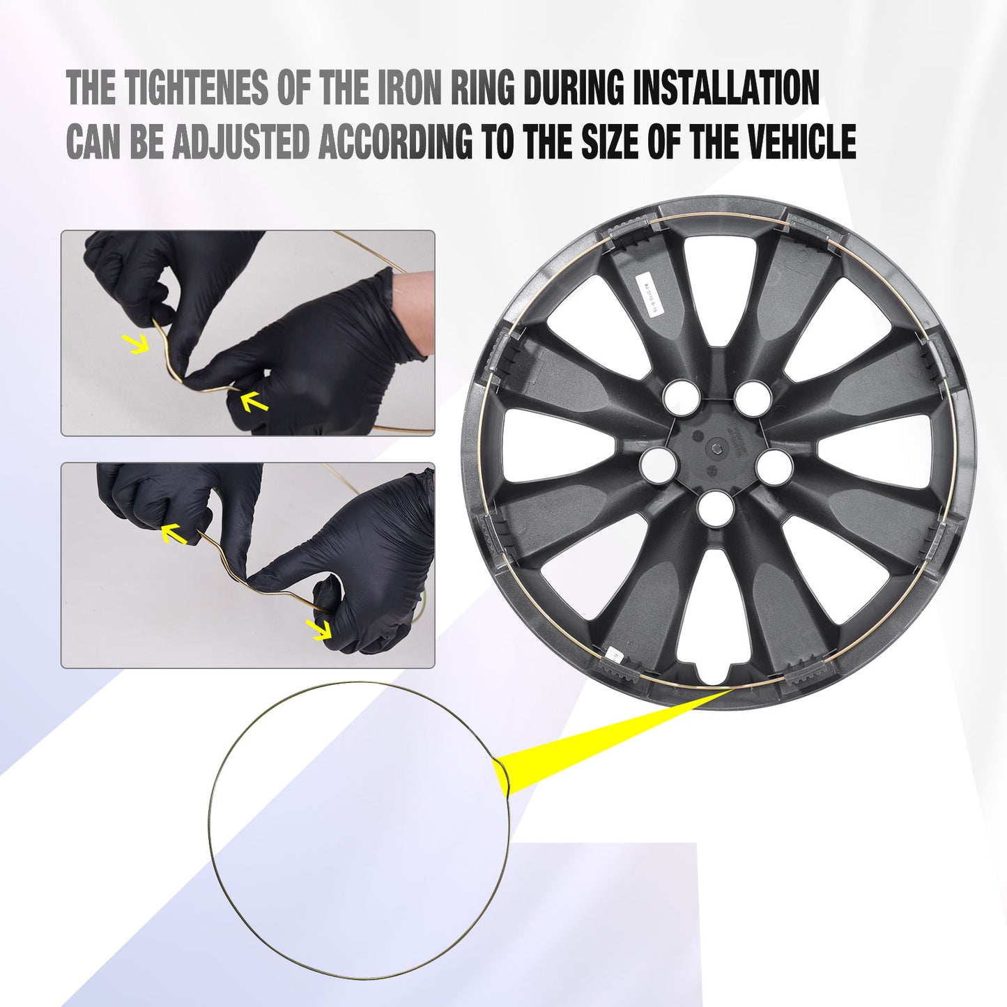 16 Inch Wheel Hubcaps for 2009-2019 TOYOTA Corolla and 2009-2014 TOYOTA Matrix  - Lacquer