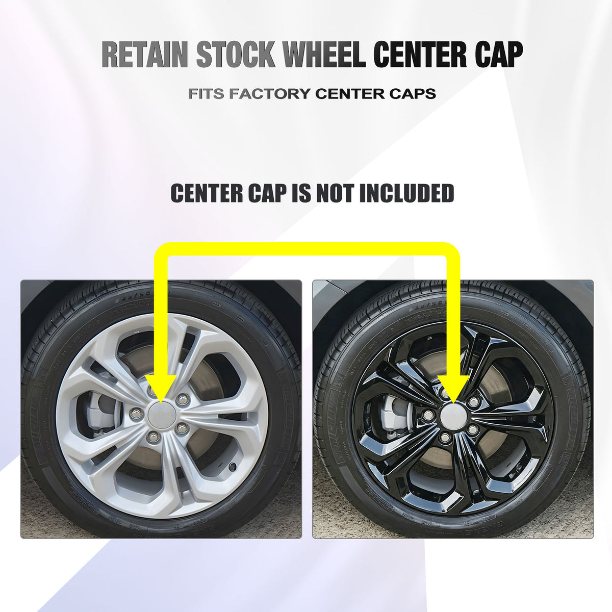 17 Inch Wheel Skins for 2023-2026 Honda Accord - Black Lacquer