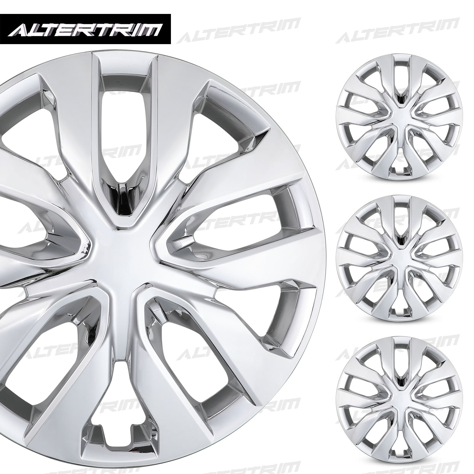 17 Inch Wheel Hubcaps for 2014-2020 Nissan Rogue - Chrom