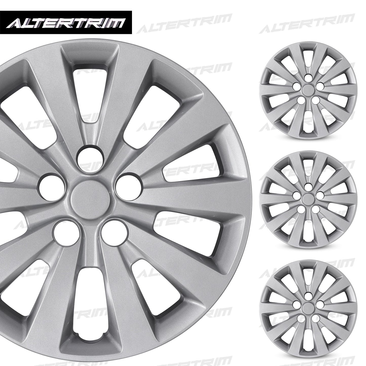 16 Inch Wheel Hubcaps for 2011-2017 Nissan Leaf/ 2013-2019 Nissan Sentra - Lacquer