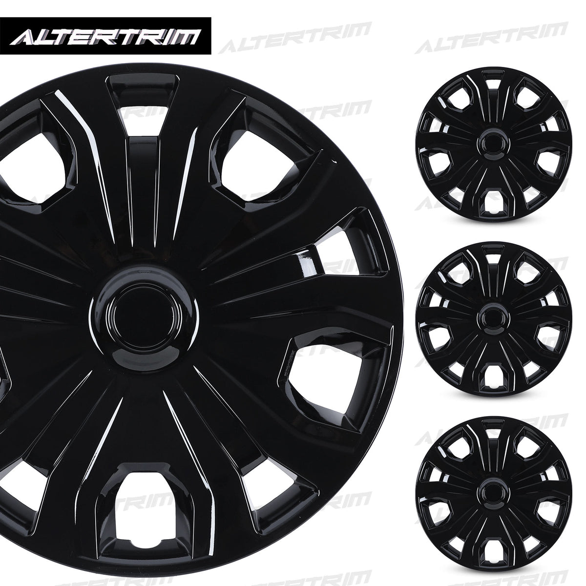 16 Inch Wheel Skins for 2014-2023 Ford Transit Connect - Black