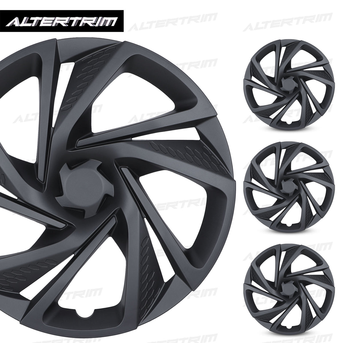 16 Inch Wheel Skins for 2017-2023 SUBARU IMPREZA SEDAN/WAGON - Matte Black