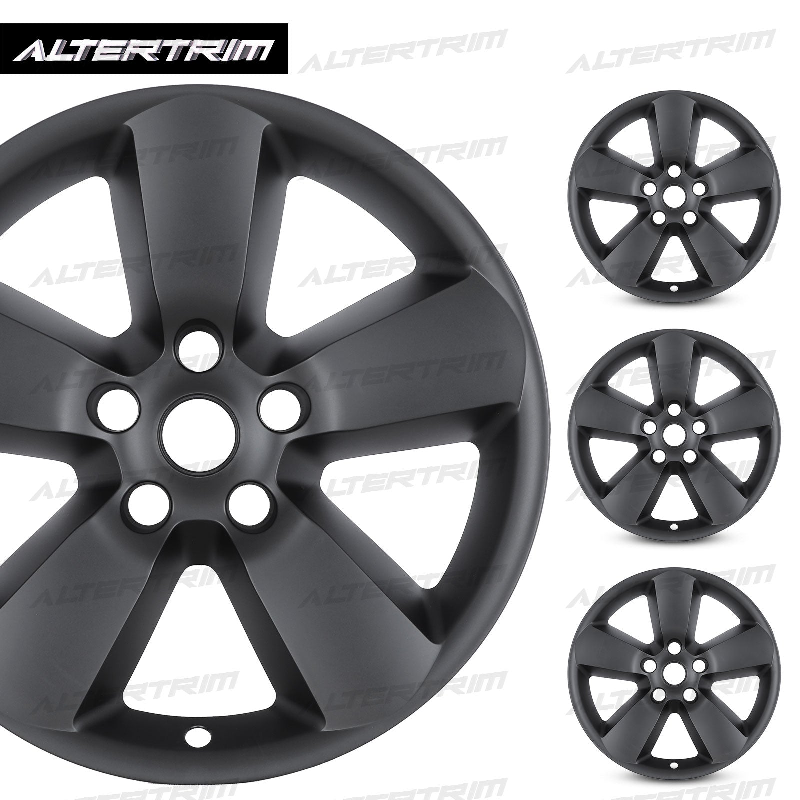 20 Inch Wheel Skins for 13-23 Dodge Ram 1500 Classic - Matte Black