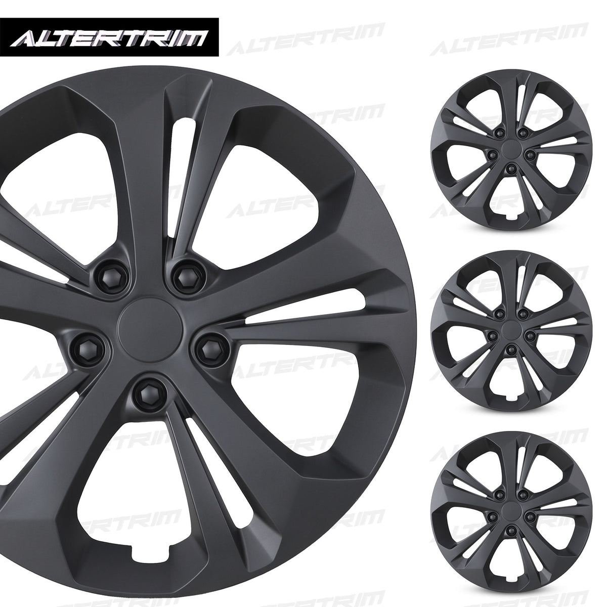 17 Inch Wheel Skins for 2024-2025 Chevy Trax - Matte Black