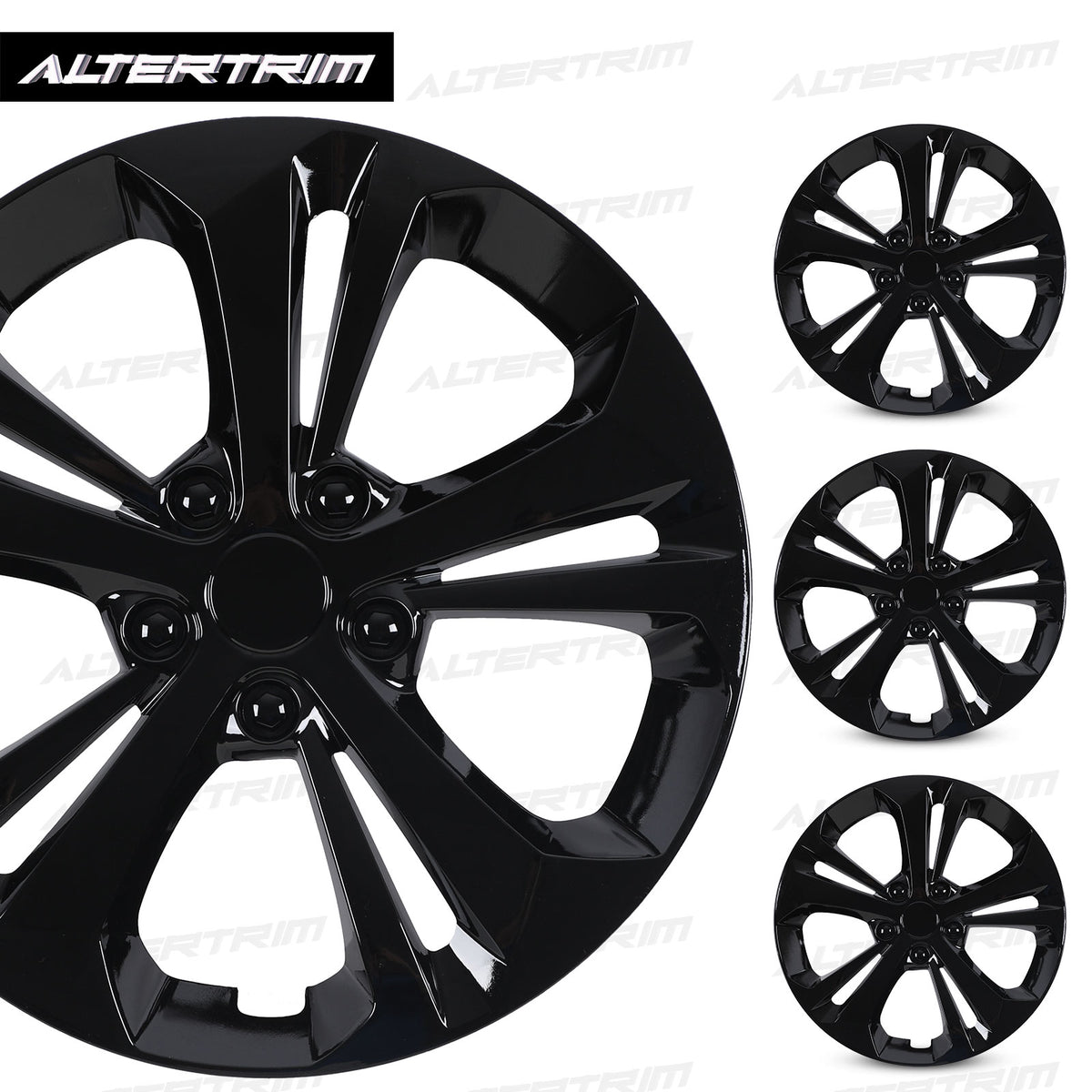 17 Inch Wheel Skins for 2024-2025 Chevy Trax - Black