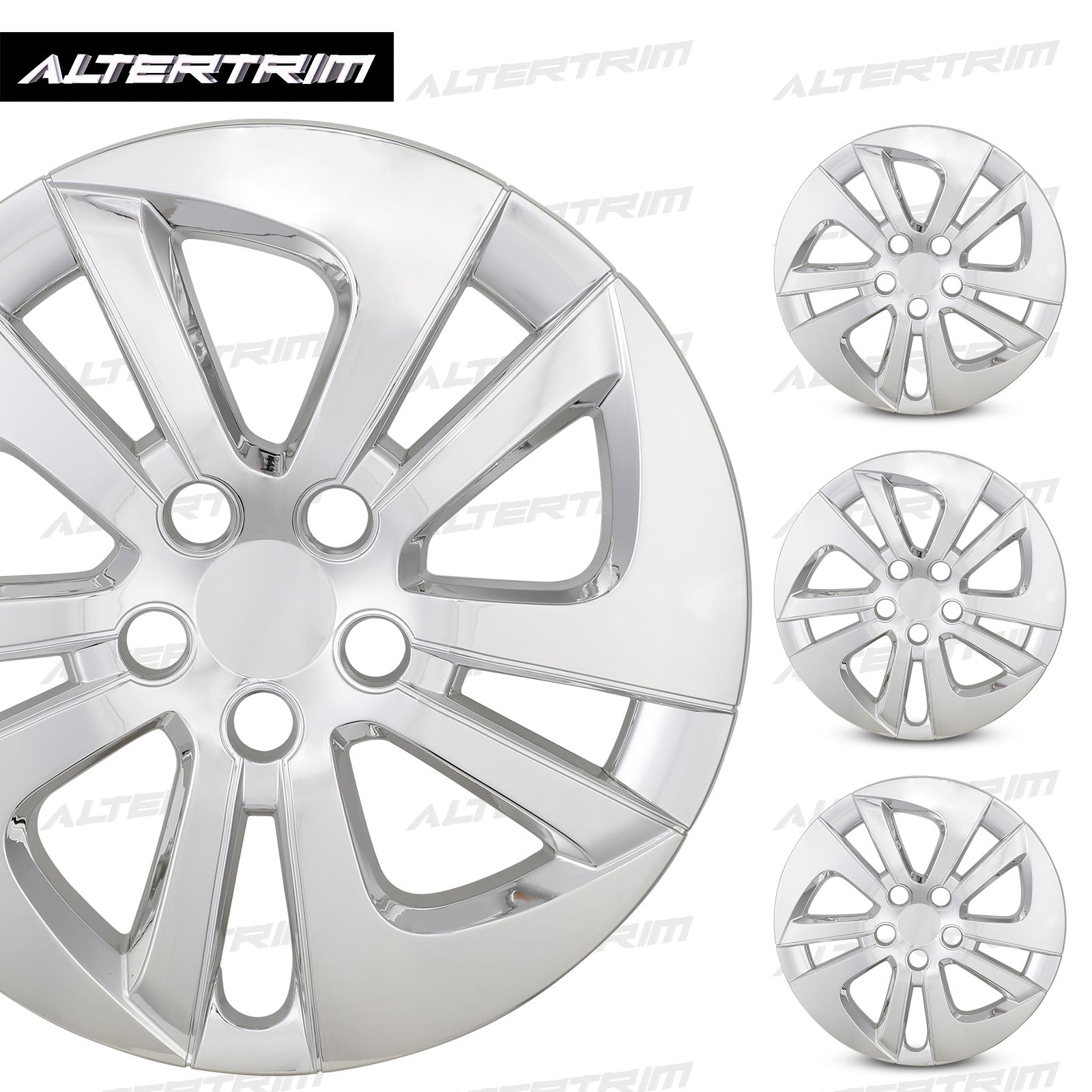 15 Inch Wheel Hubcaps for 2016-2022 TOYOTA Prius/ 2020-2024 TOYOTA Corolla - Chrome