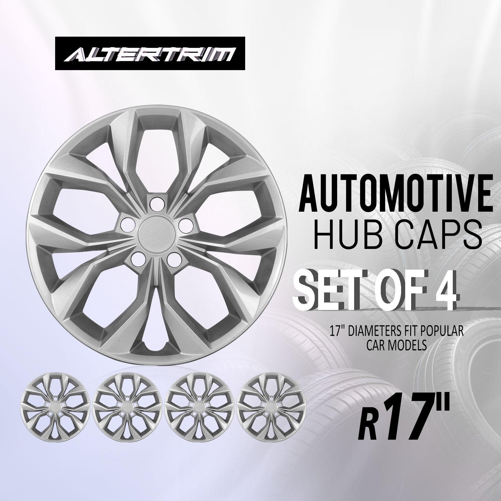17 Inch Wheel Hubcaps for 2023-2026 Honda CR-V LX  - Lacquer