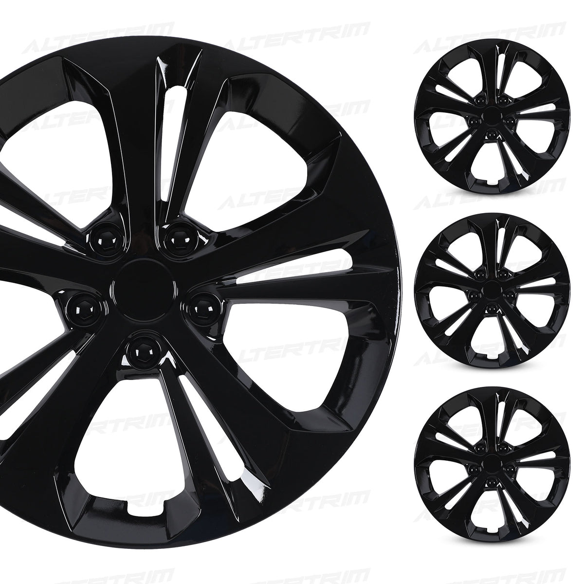17 Inch Wheel Skins for 2024-2025 Chevy Trax - Black