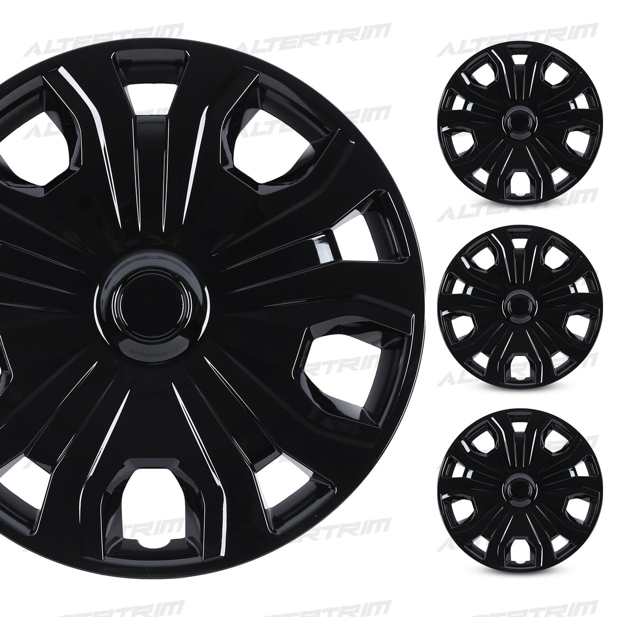 16 Inch Wheel Skins for 2014-2023 Ford Transit Connect - Black