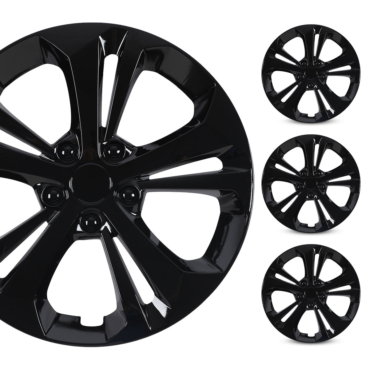 17 Inch Wheel Skins for 2024-2025 Chevy Trax - Black
