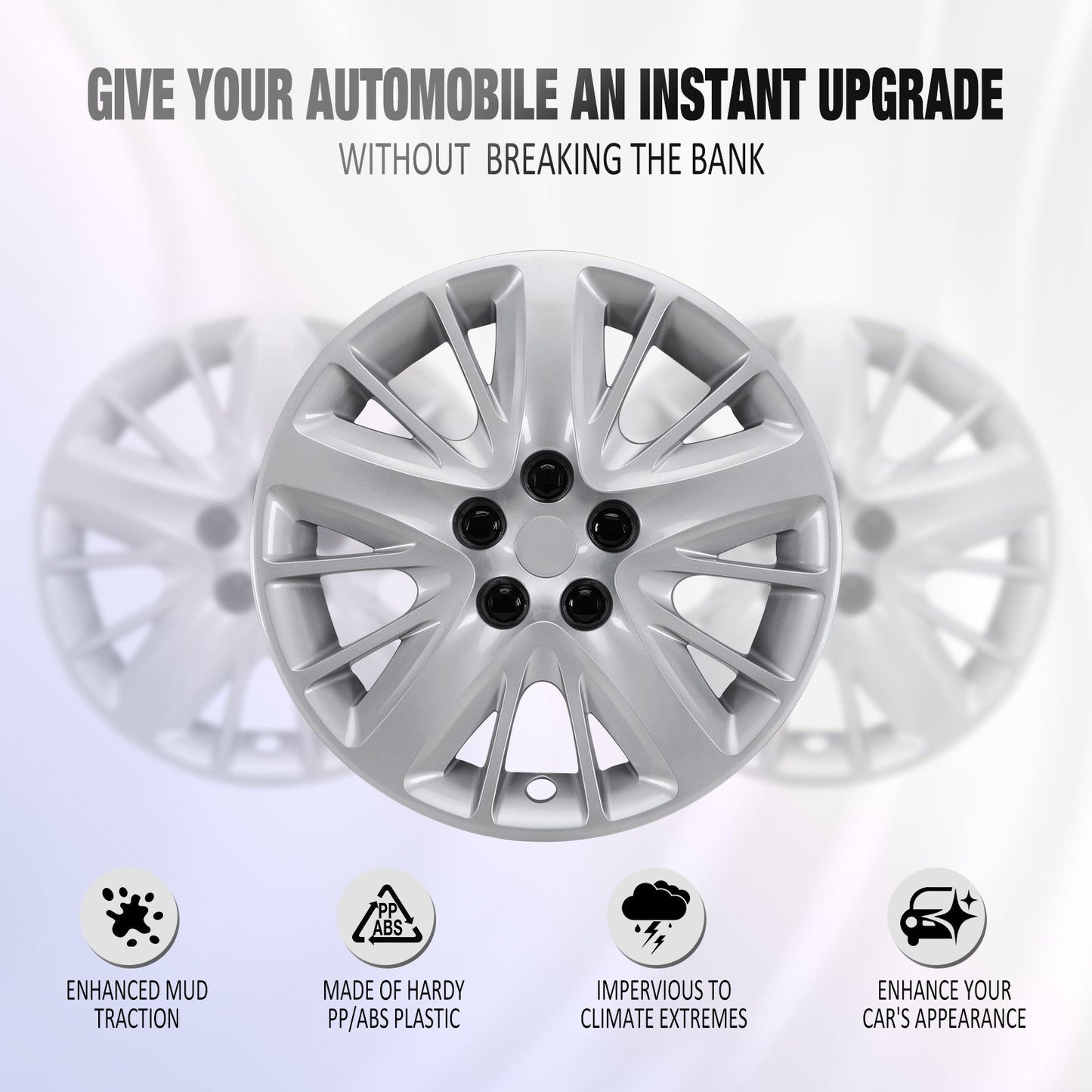 18 Inch Wheel Hubcaps for 2014-2020 Chevy Impala - Lacquer