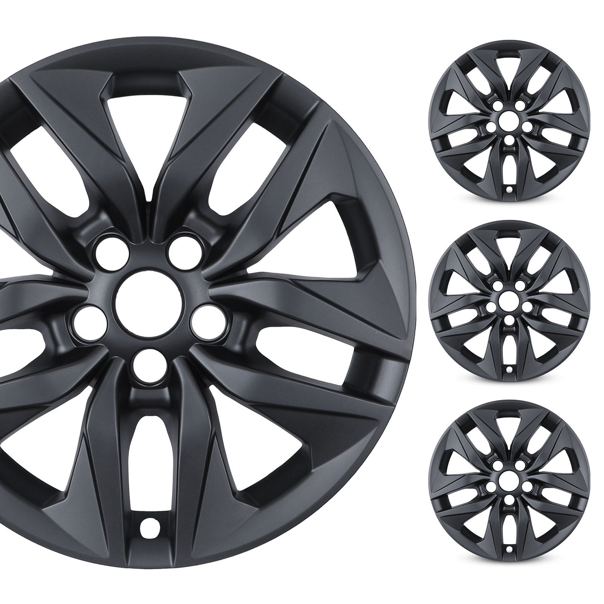 17 Inch Wheel Skins for 2021-2025 TOYOTA SIENNA - Matte Black