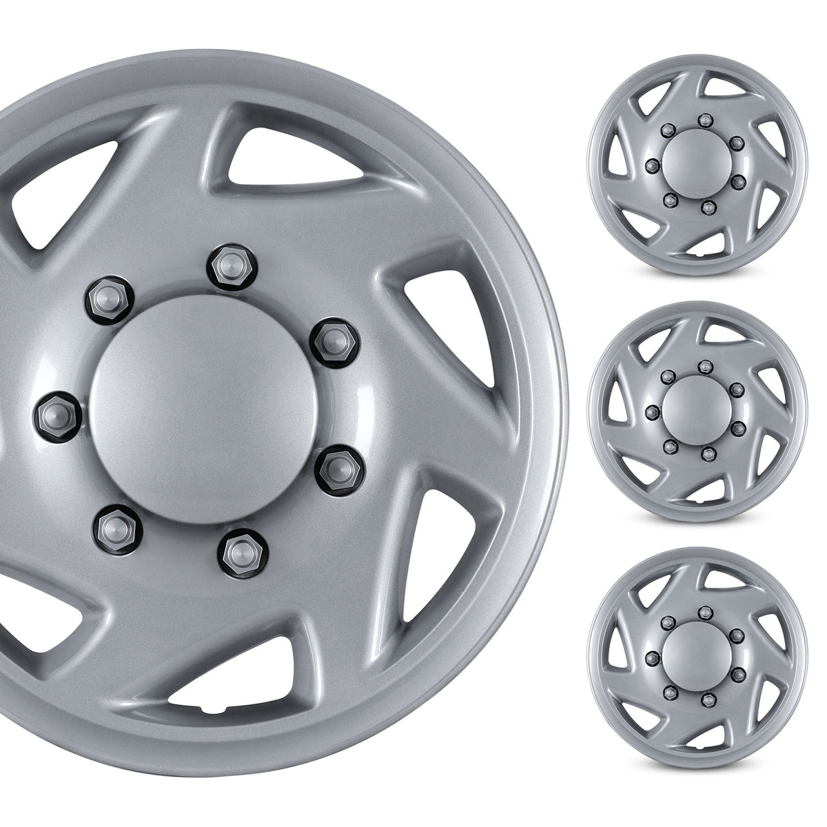 16 Inch Wheel Skins for 1992-2014 Ford E Series Van - Lacquer