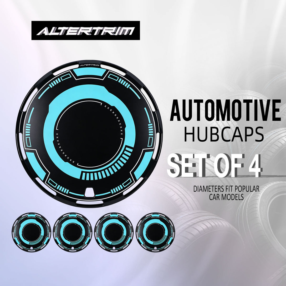 17 Inch Aero disc Full Coverage Wheel Covers for Universal Steel Wheels