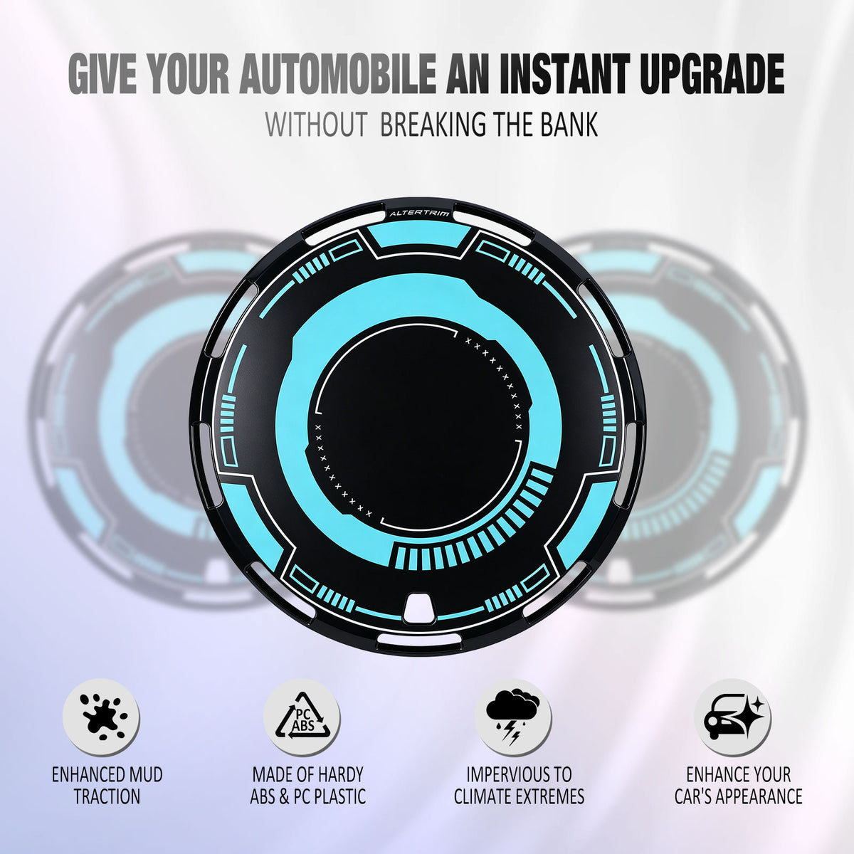 17 Inch Aero disc Full Coverage Wheel Covers for Universal Steel Wheels