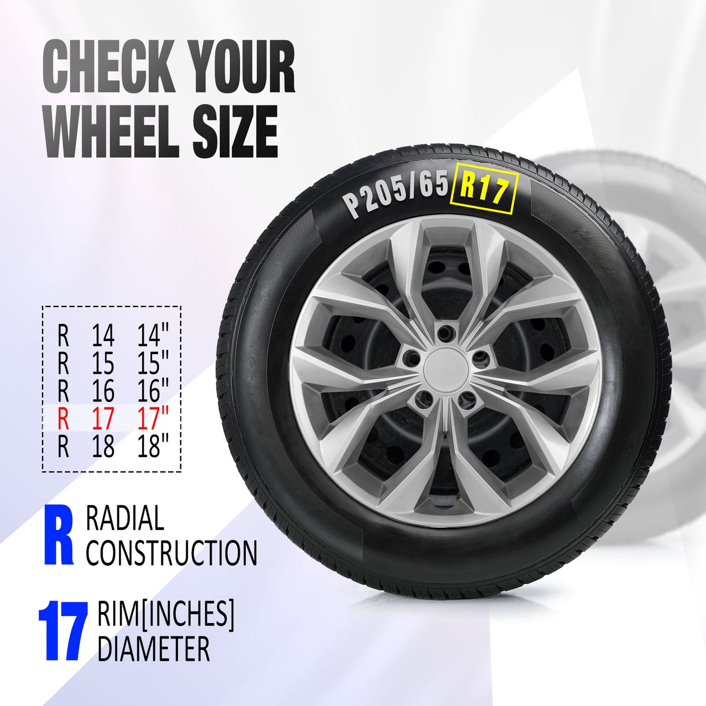 17 Inch Wheel Hubcaps for 2023-2026 Honda CR-V LX  - Lacquer