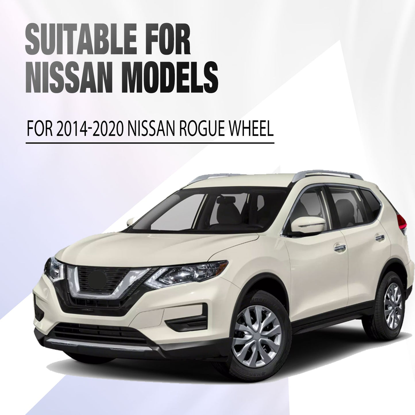 17 Inch Wheel Hubcaps for 2014-2020 Nissan Rogue - Lacquer