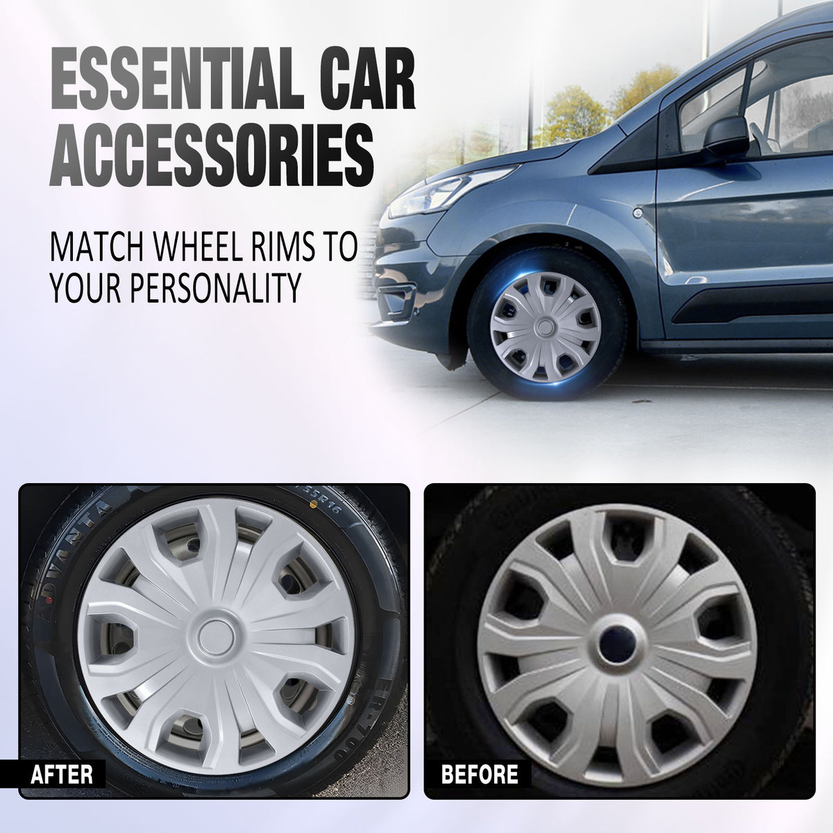 16 Inch Wheel Skins for 2014-2023 Ford Transit Connect - Lacquer