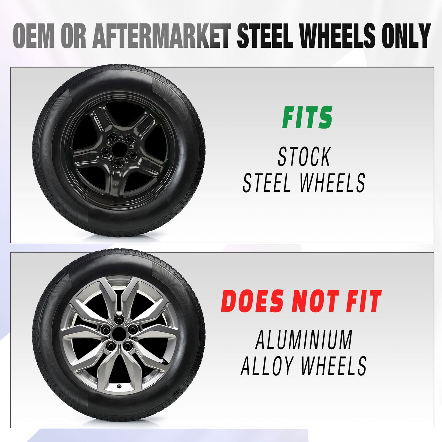 18 Inch Wheel Hubcaps for 2014-2020 Chevy Impala - Lacquer