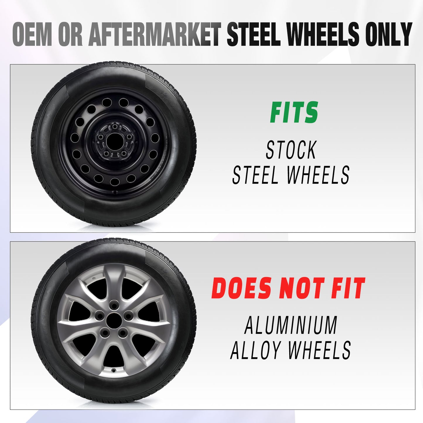 16 Inch Wheel Hubcaps for 2007-2012 Nissan Altima Sedan/2008-2009 Nissan Altima Coupe - Black Lacquer