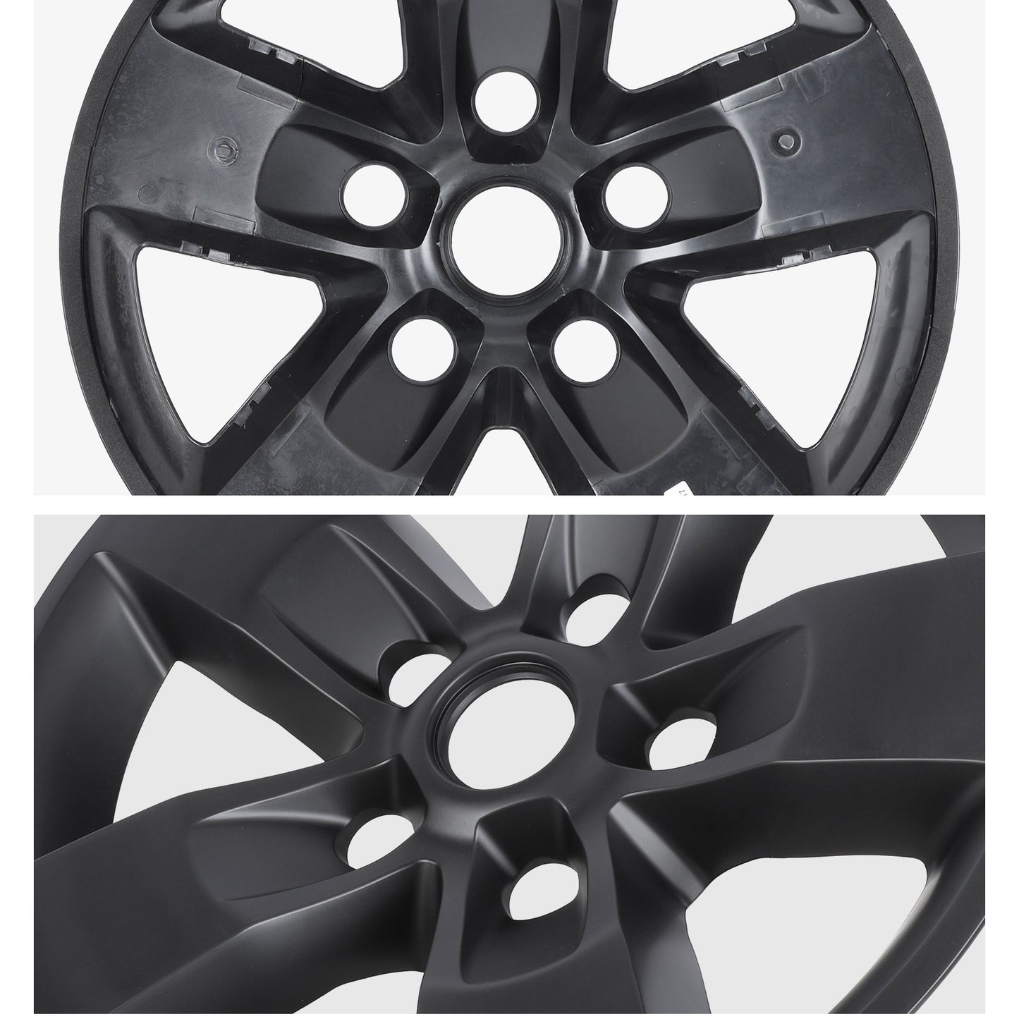 17 Inch Wheel Skins for 2013-2018 Dodge Ram 1500 & 2019-2023 Ram 1500 Classic - Matte Black