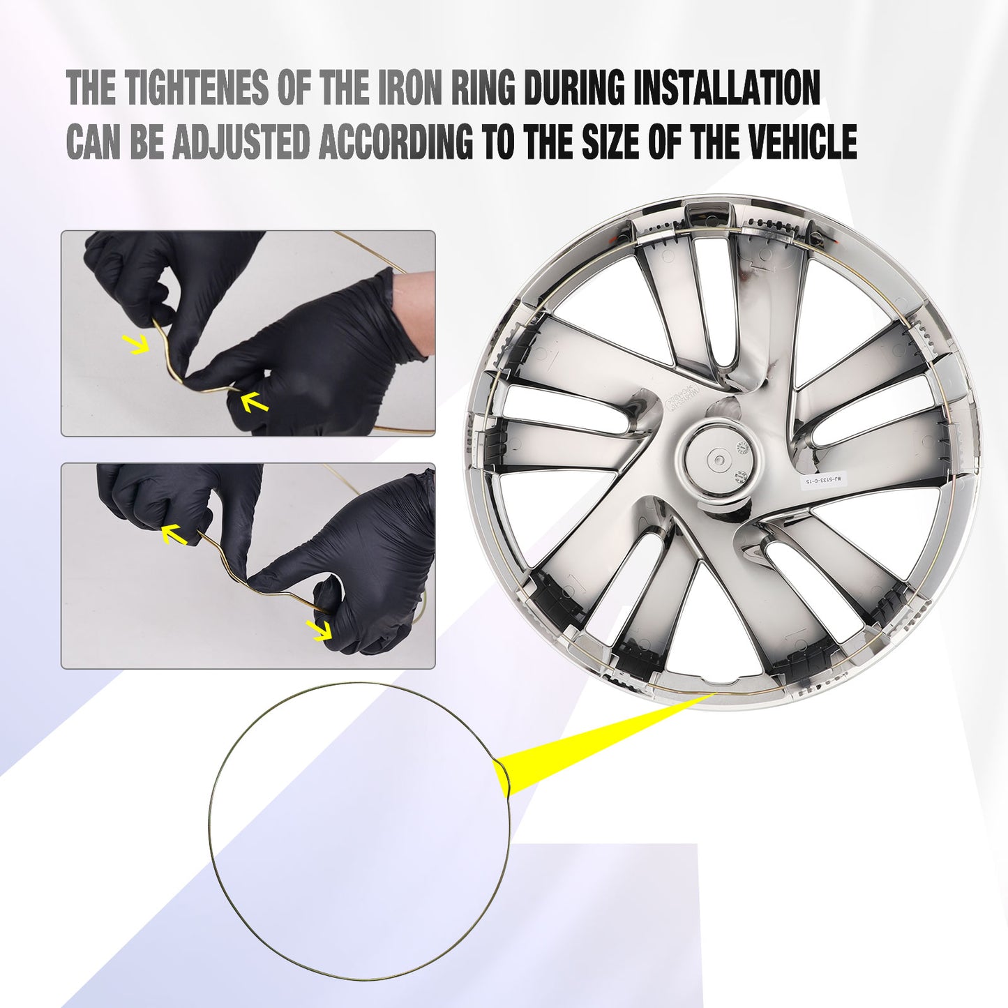 15 Inch Wheel Hubcaps for 2013-2021 Nissan NV200 - Chrome
