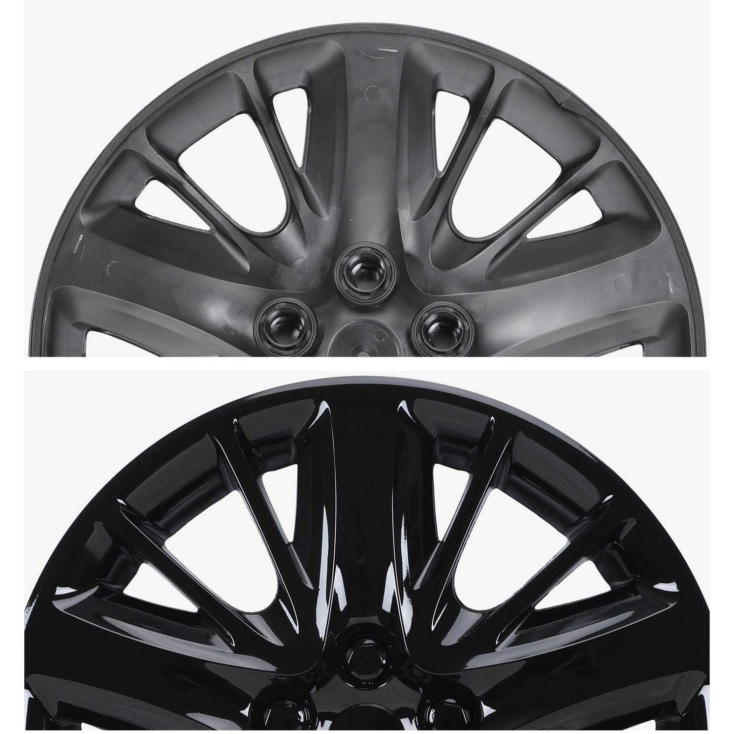18 Inch Wheel Hubcaps for 2014-2020 Chevy Impala - Black Lacquer
