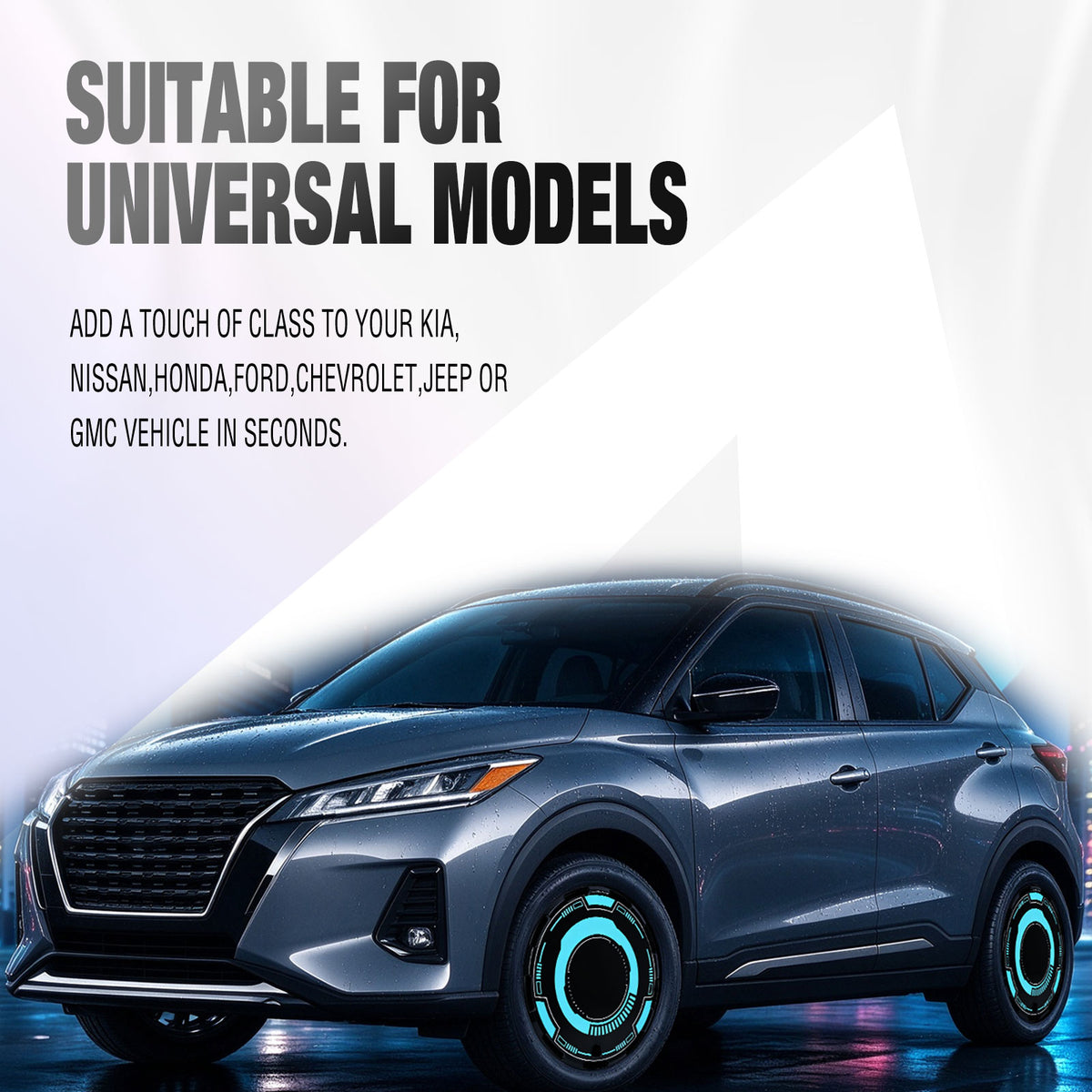17 Inch Aero disc Full Coverage Wheel Covers for Universal Steel Wheels
