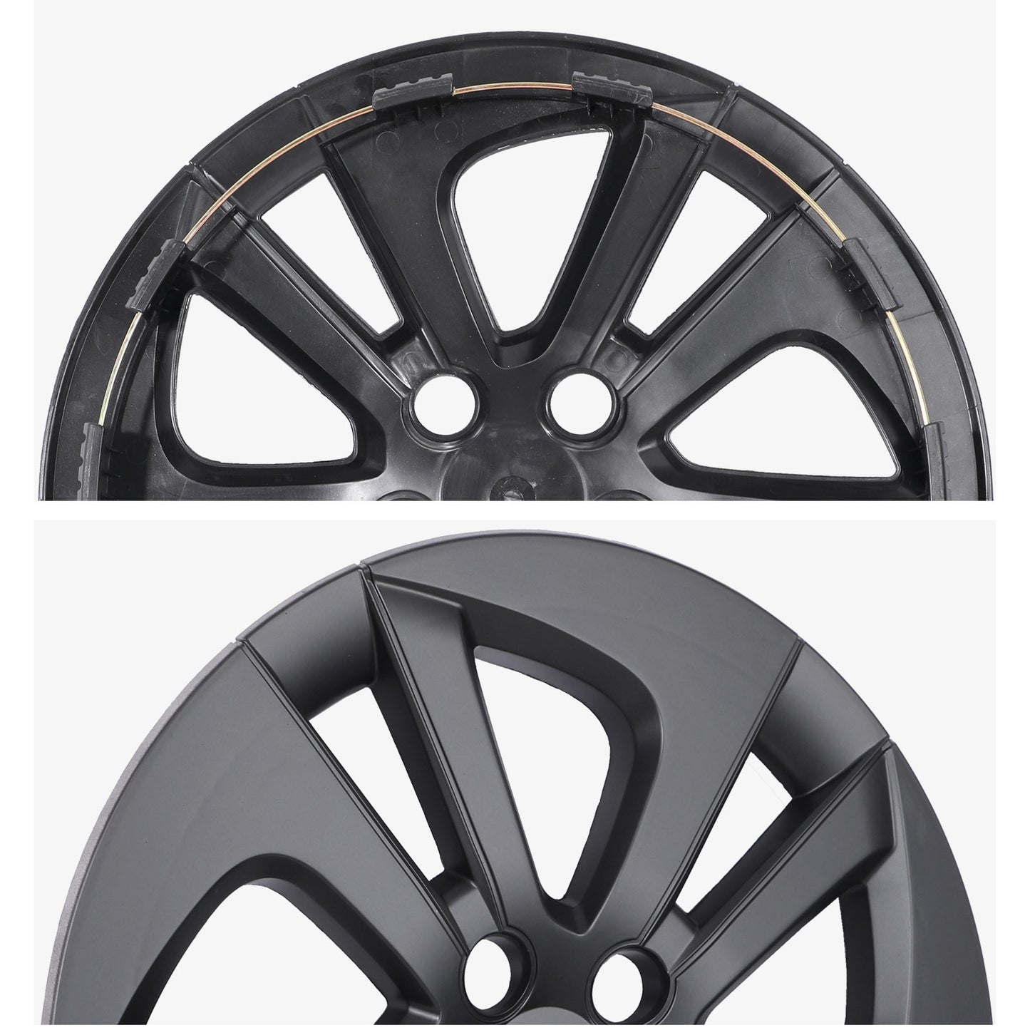 15 Inch Wheel Hubcaps for 2016-2022 TOYOTA Prius/ 2020-2024 TOYOTA Corolla - Matte Black