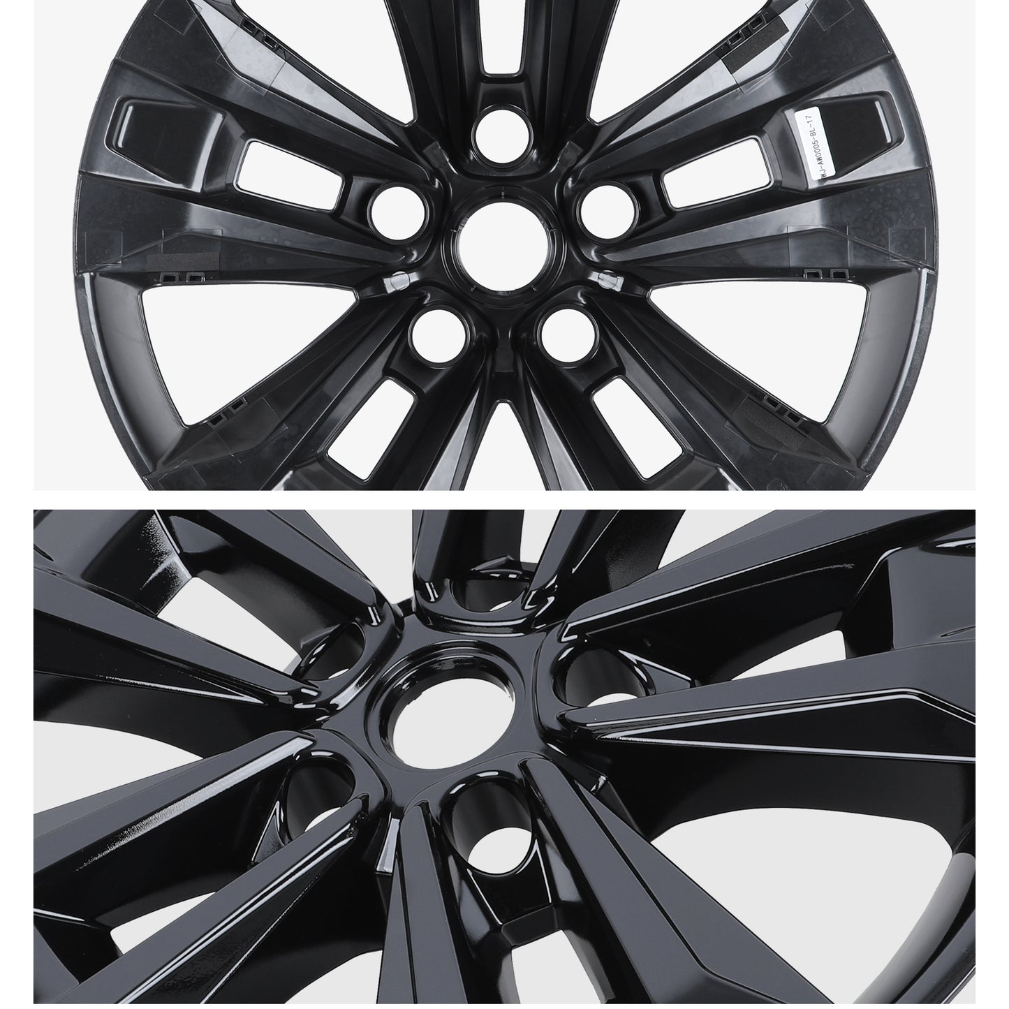 17 Inch Wheel Skins for 2025-2026 Chevrolet Equinox LT - Black Lacquer