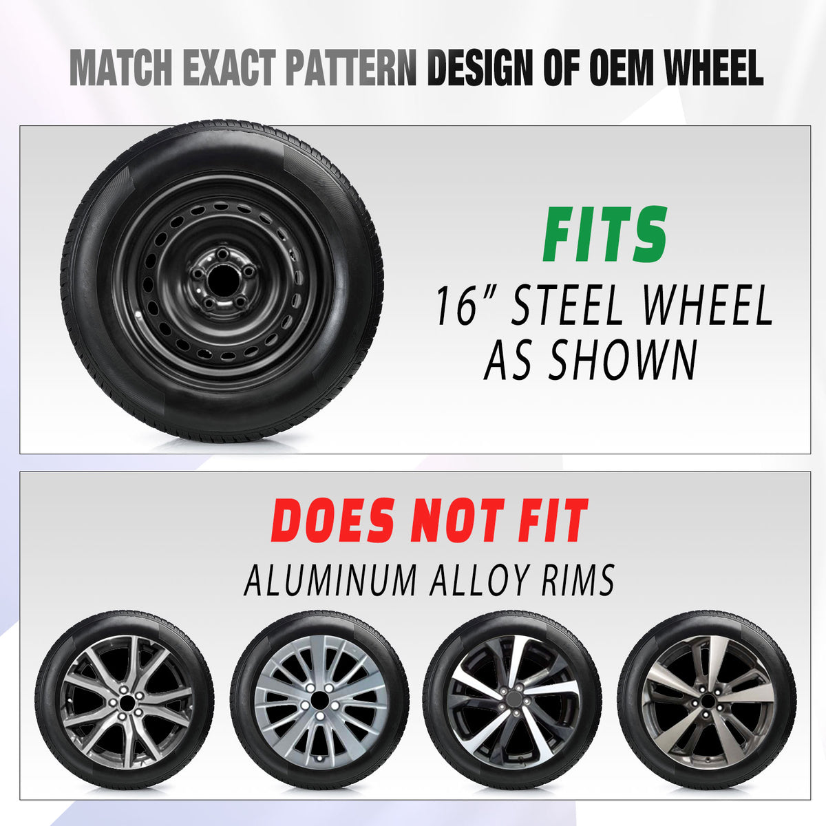 16 Inch Wheel Skins for 2017-2023 SUBARU IMPREZA SEDAN/WAGON - Lacquer